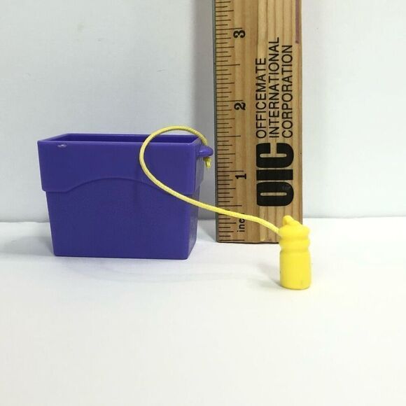 fisher price loving family camping cabin purple cooler  w/ yellow water bottle - Picture 5 of 7